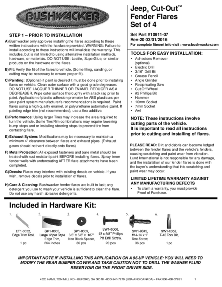 Installation Manual